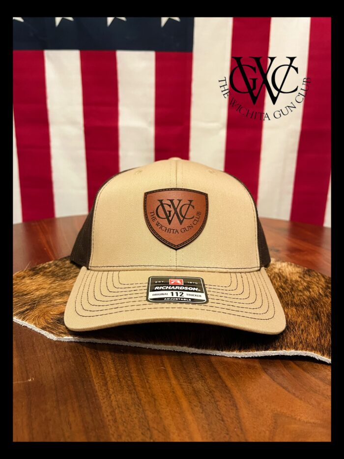 112 Khaki/Coffee Shield Patch TWGC Logo Hat