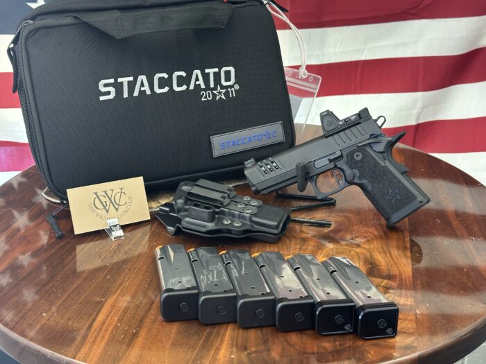 Pre-Owned Unfired Staccato C Compact Grip X-Series w/Trijicon RMR & 6-Magazines