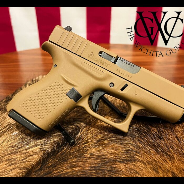 Glock G42 380 Auto 3.26'' 6-Rd Apollo Custom Dark Earth Pistol Cerakote