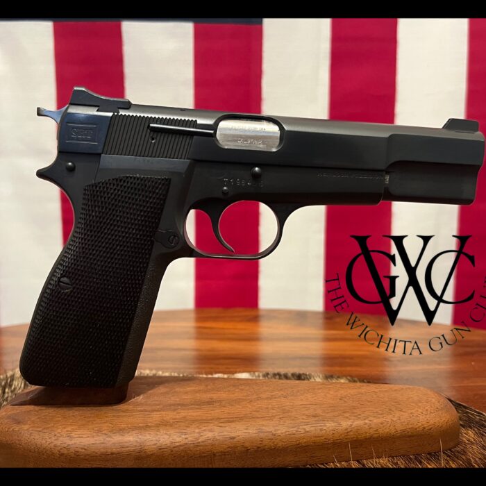 Pre-Owned Heirloom Precision Browning Hi-Power 9mm SRT Conversion with HP Build Sheet