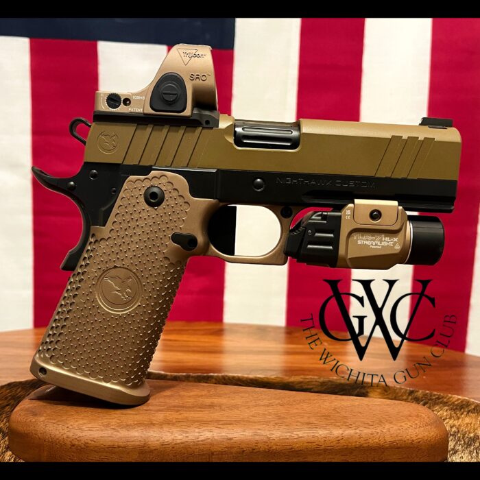 Pre-Owned Unfired Nighthawk Custom TRS Commander, Trijicon SRO & TLR-7