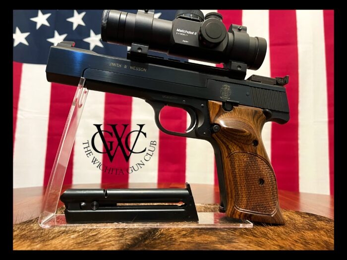 Smith & Wesson Model 41 5.5" .22lr w/MatchDot red dot sight