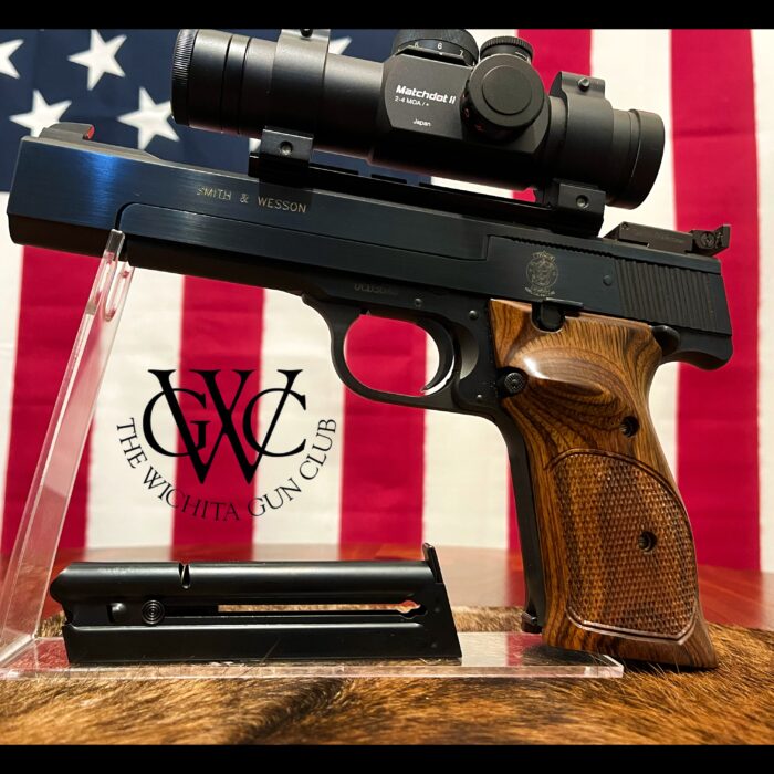 Smith & Wesson Model 41 5.5" .22lr w/MatchDot red dot sight