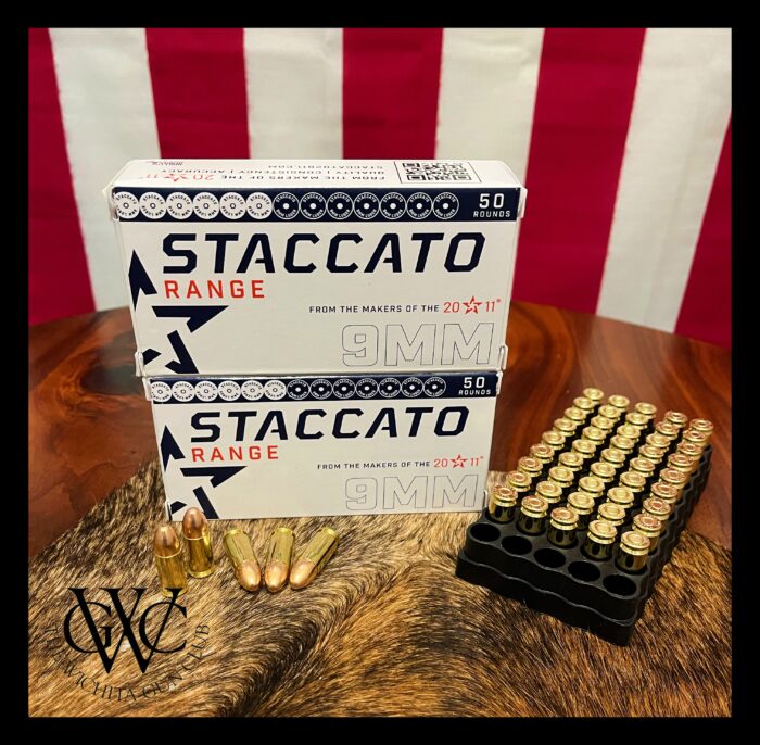 Staccato 124gr FMJ 9mm Range Ammo 50/Box