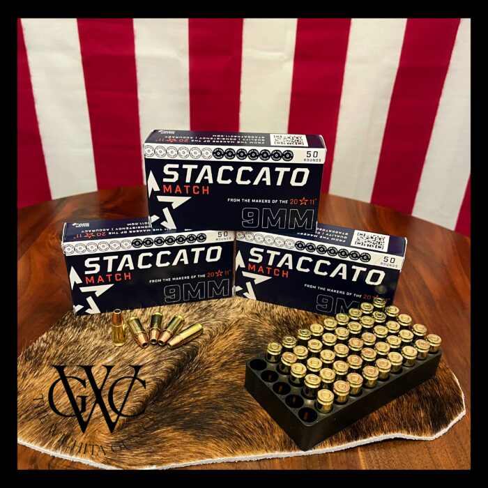 Staccato 136gr OTM 9mm Match Ammo 50/Box