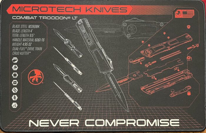 Microtech Combat Troodon Black Cleaning Mat