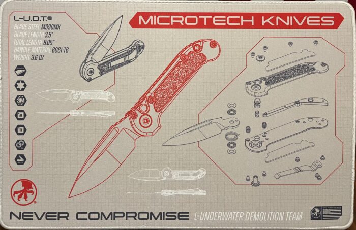 Microtech LUDT Cream Cleaning Mat