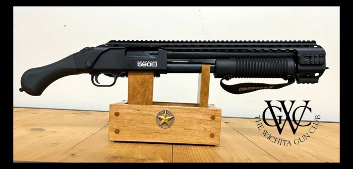 Pre-Owned Mossberg 590S 12ga w/Rails & Sidesaddle