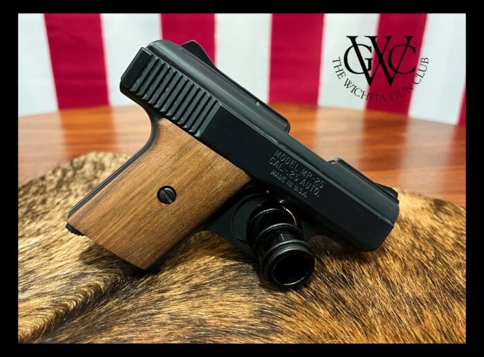 Raven Arms MP-25 Blued w/ Walnut Grips Possibly Unfired Original Box