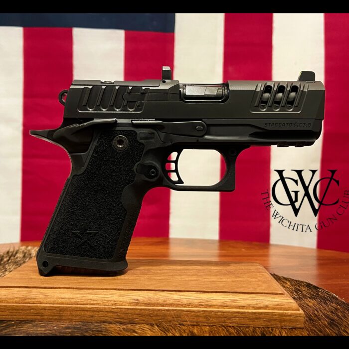 STACCATO PREMIUM C3.6 DLC BARREL TRIJICON NIGHT SIGHT 4X MAGS WITH X-SERIES SERRATIONS