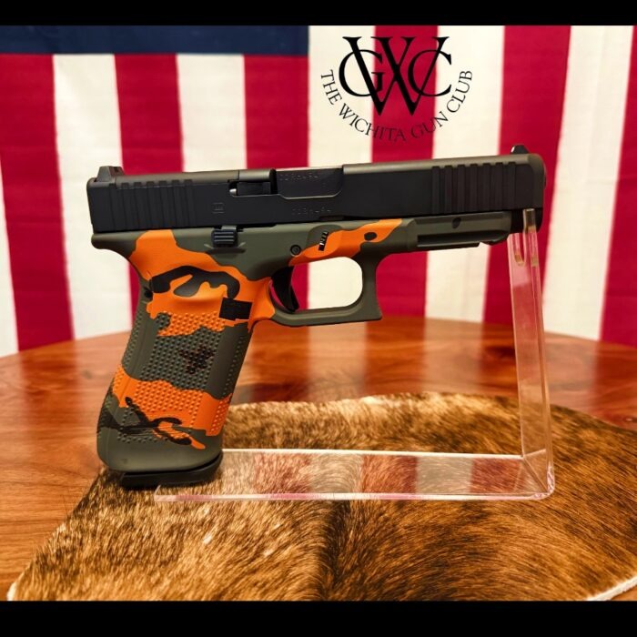 GLOCK 47 MOS Custom Blaze Camo Cerakote Finish by Skydas