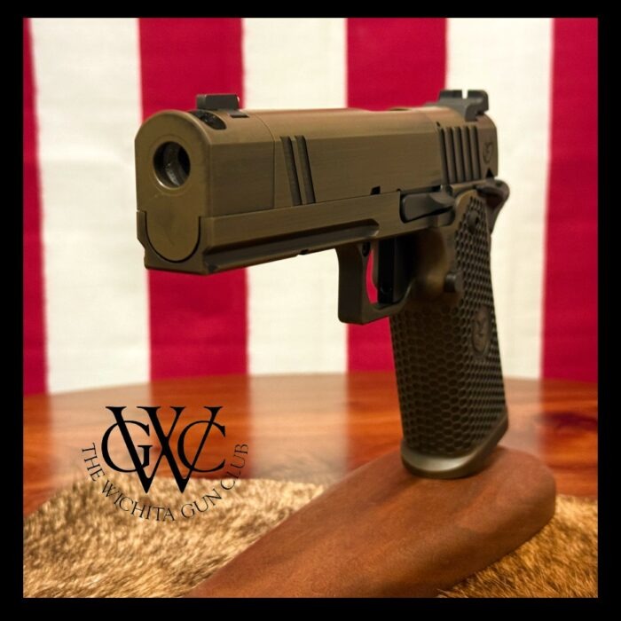 Nighthawk Custom TRS Comp 9mm w/Hillbilly 223 Battleworn Flat Cerakote