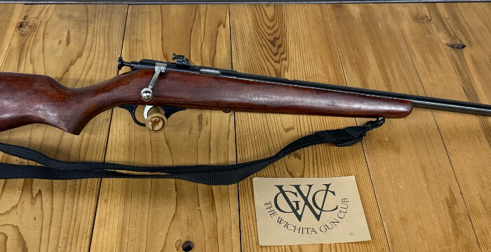 J.C. Higgins Model 41 – .22 LR Single Shot Rifle – Redfield Target Sights – Sling