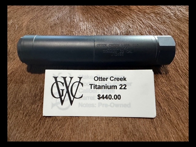 Otter Creek Labs Ti22 Titanium 22lr Suppressor