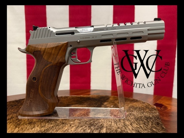 German Mastershop SIG Sauer P210 Skeleton Silver 9mm Pre-Owned