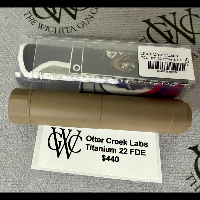 Otter Creek Labs Ti22 Titanium FDE 22lr Suppressor
