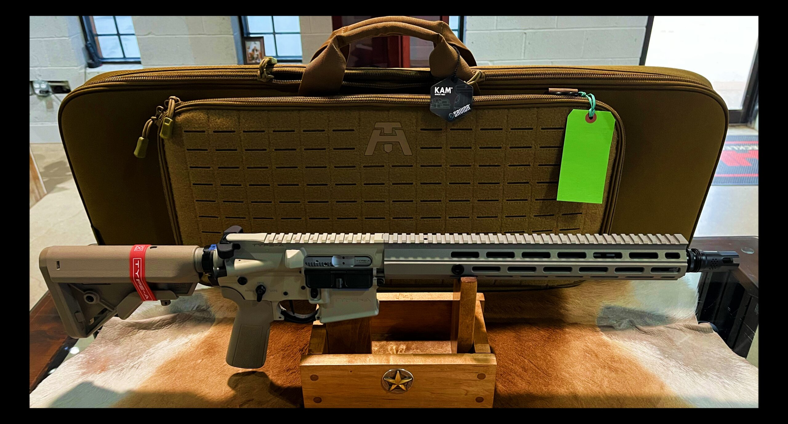 Type-A SRP MOD 1 5.56 NATO FDE Stock & Grip 13.9" w/Pinned & Welded ASR Mount