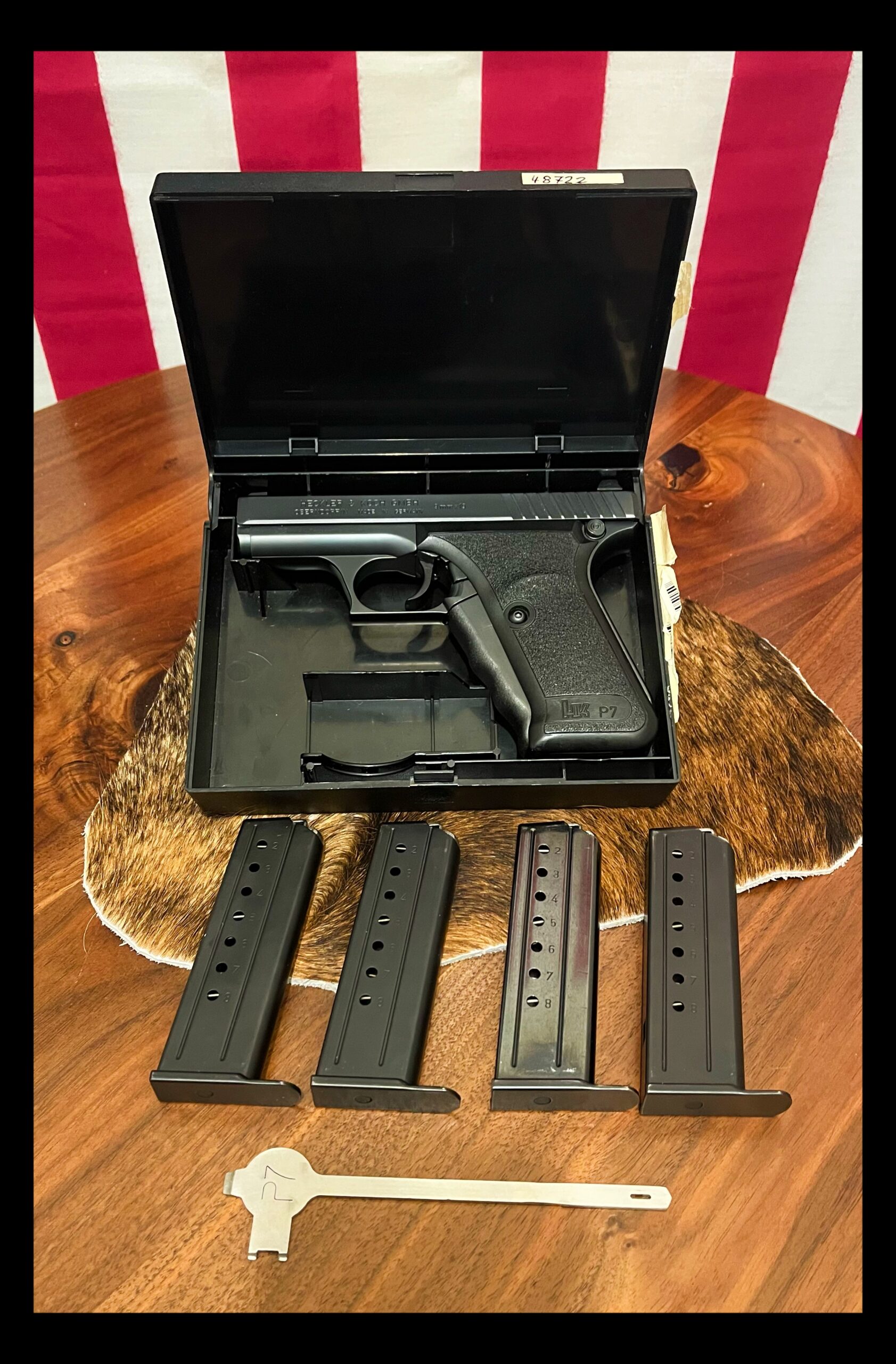 HK P7 PSP 9x19 1982 4-Mags, Box & Tool